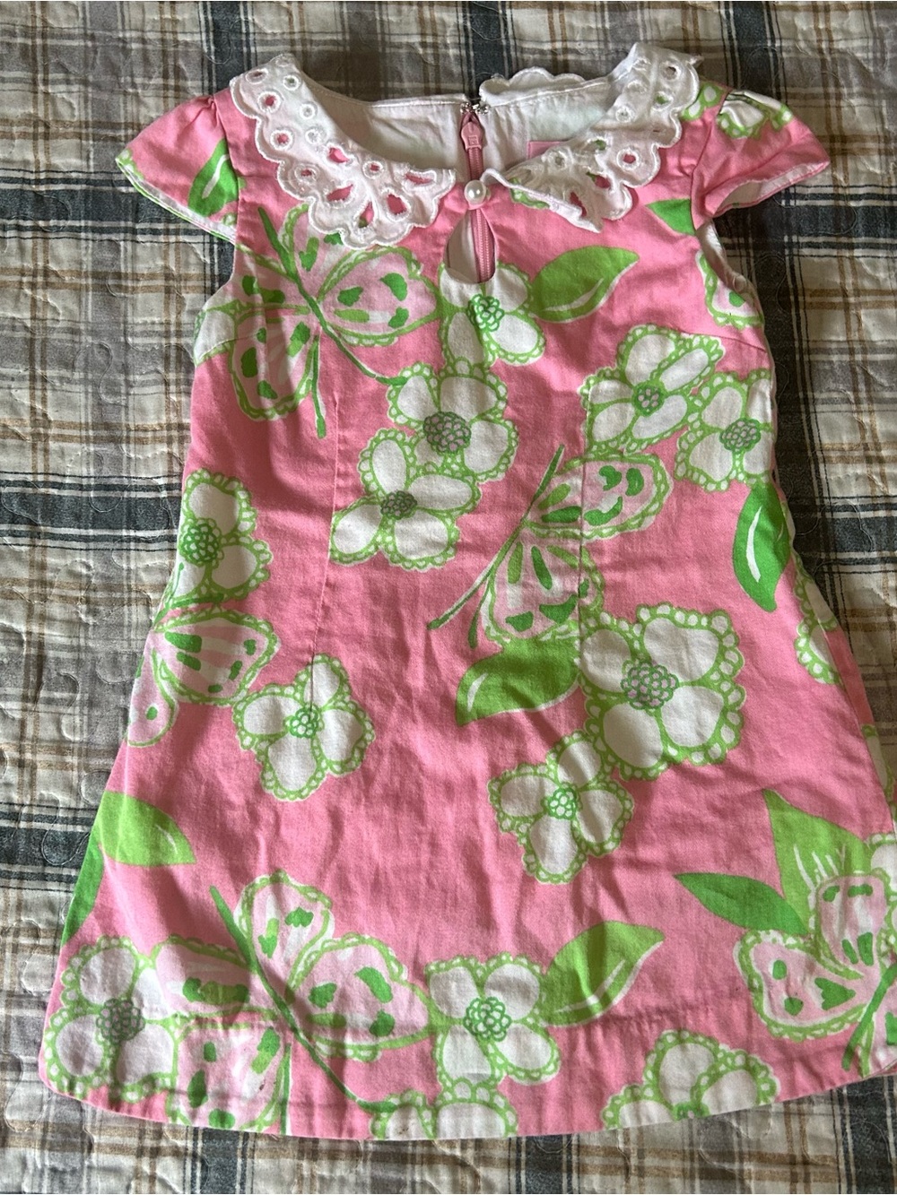 Lilly Pulitzer Pink & Green Toddler Dress - 2T